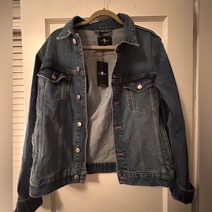 NWT 7 for all mankind denim jacket